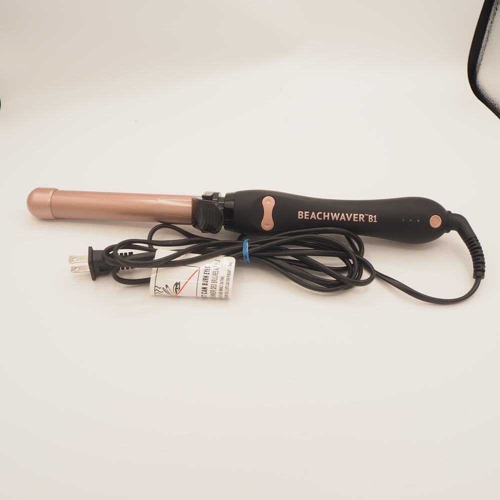 Beachwaver B1 Rotating Curling Iron 1" Rose Gold-Tested Works Hair Tool BW160BX